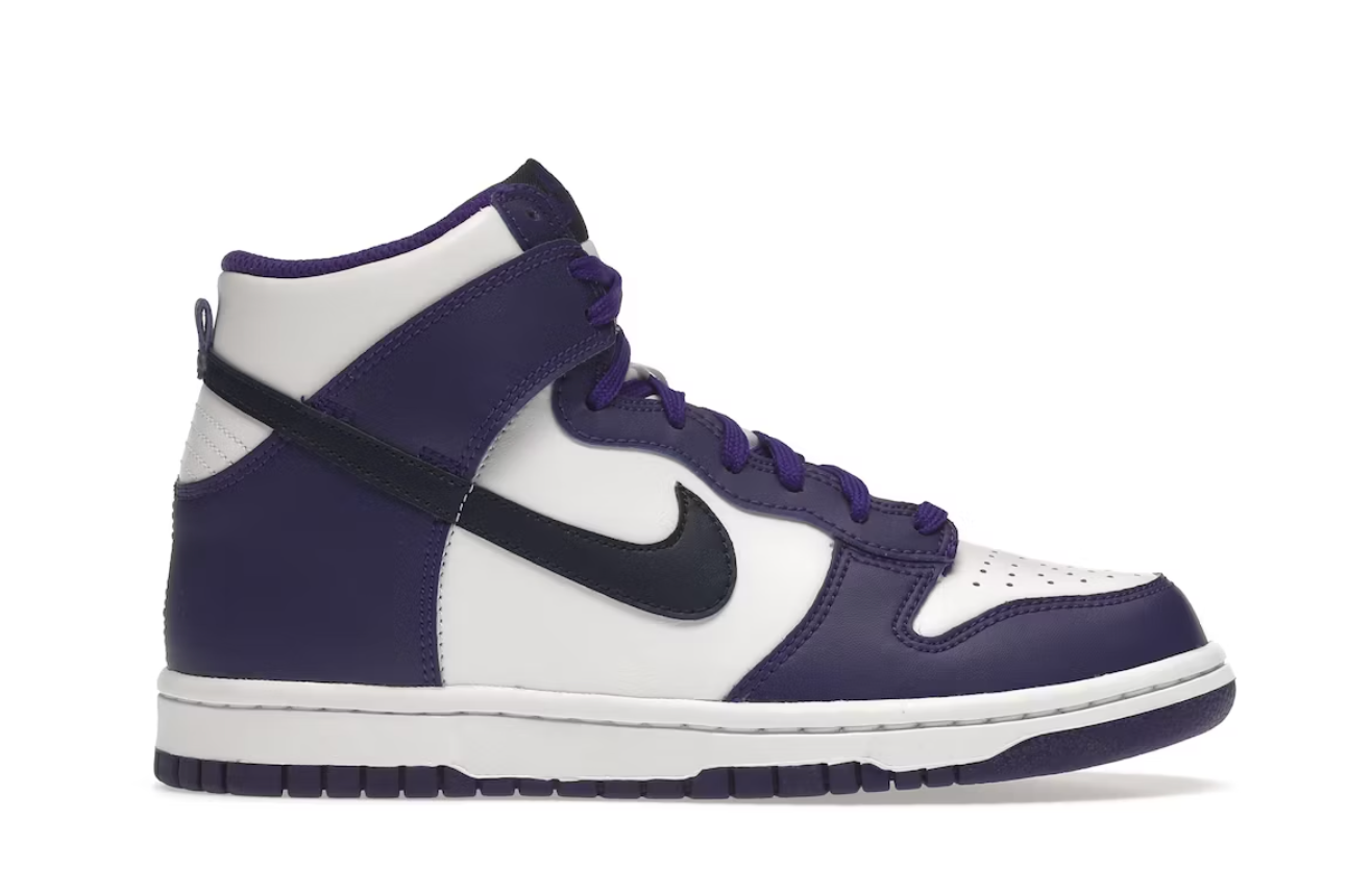 Electro Purple Midnght Navy (GS) Nike Dunk High