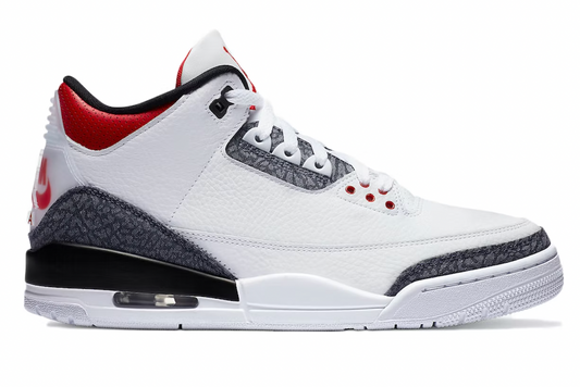 Fire Red Denim Jordan 3 Retro