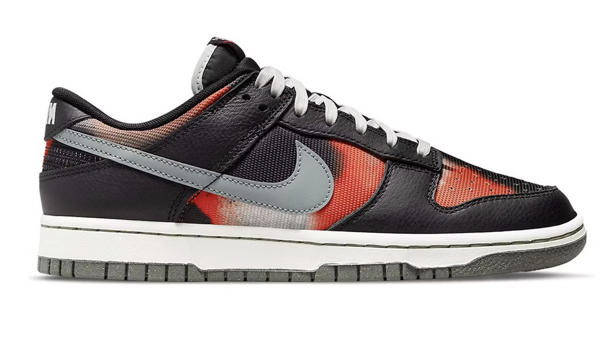 Graffiti Black Red Dunk Low