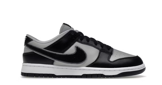 Chenille Swoosh Black Grey Nike Dunk Low