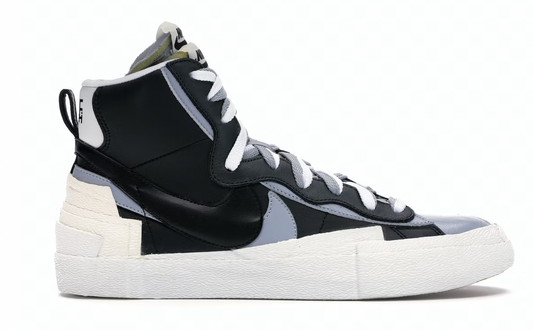 Sacai Black Grey Blazer Mid