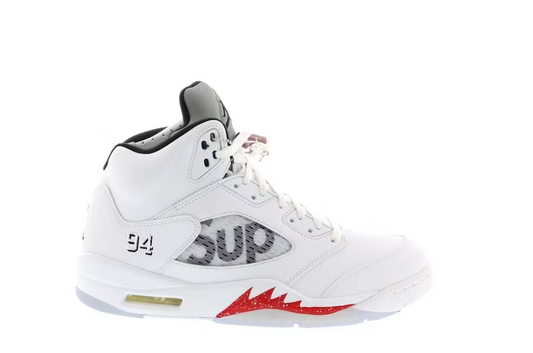 Supreme White Jordan 5 Retro