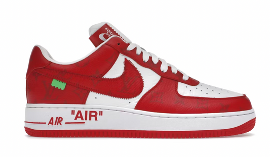 Red Louis Vuitton Off White Air force 1