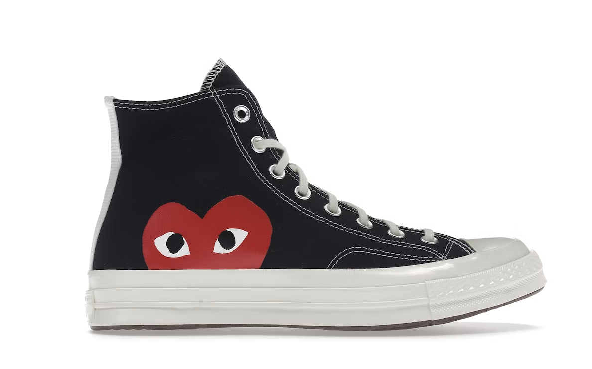 Play Black CDG Chuck Taylor 70 Hi