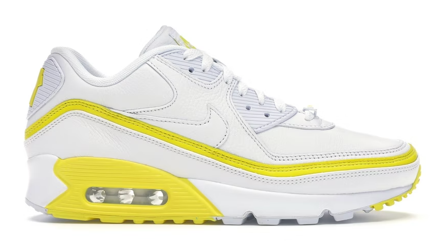 White Optic Yellow Air Max 90 x Undefeated