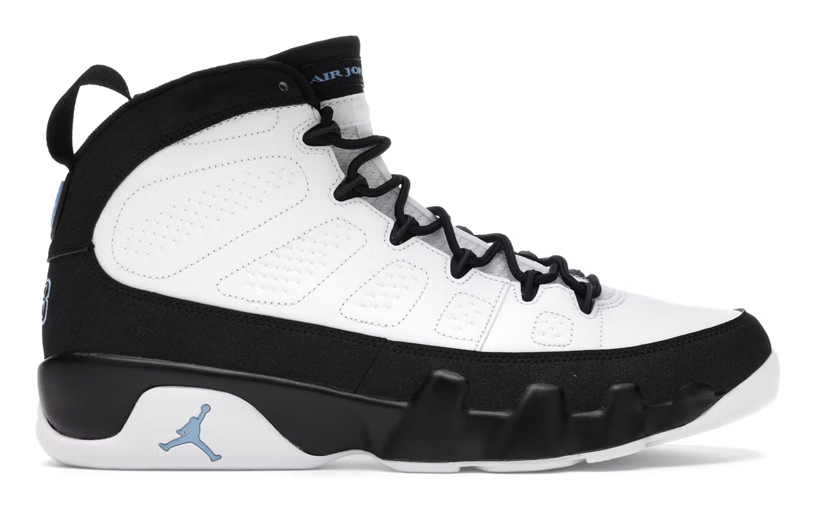 University Blue Jordan 9 retro