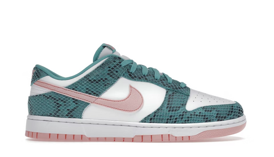 Nike Dunk Low Snakeskin Washed Teal Bleached Coral