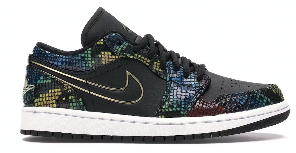 Jordan 1 Low Multicolor Snakeskin