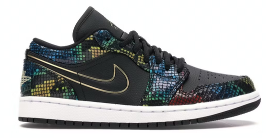 Jordan 1 Low Multicolor Snakeskin