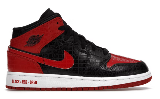 Jordan 1 Mid Bred Text (GS)
