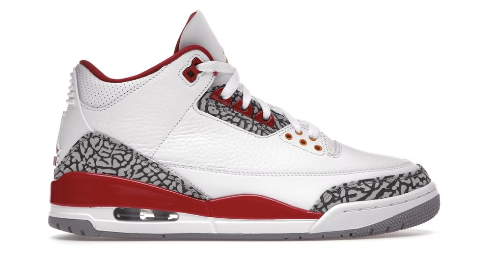 Cardinal Red Jordan 3