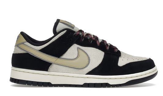 Black Suede Team Gold (W) Dunk Low