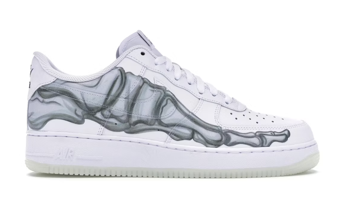 White Skeleton Air Force 1